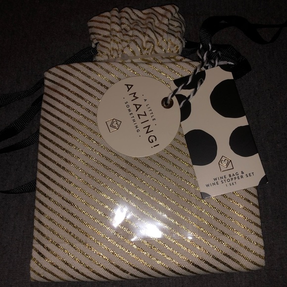 Wine Bag & Wine Stopper Set - Picture 2 of 2